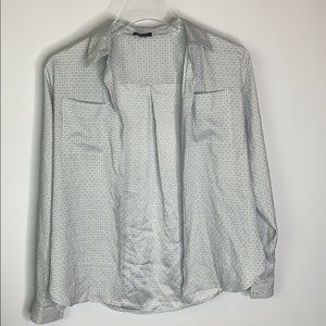 Ann Taylor Petite Button Up Blouse Size XXSP